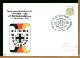 DEUTSCHE - BUNDESWEHR - 1985  ELLWANGEN JAGST - PANZERGRENADIERBRIGADE - Private Covers - Mint