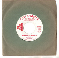 DISQUE 45T . THE STATLER BROTHERS . " THAT'LL BE THE DAY " . " MAKIN' ROUNDS " . DISQUE PROMO COLUMBIA - Réf. N°20D - - Country En Folk