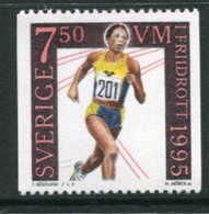 SWEDEN 1995 World Athletics Championship MNH / **  Michel 1898 - Nuevos