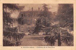 CPA 38 RIVES CHATEAU DE LA GLACIERE (cliché Rare - Altri & Non Classificati