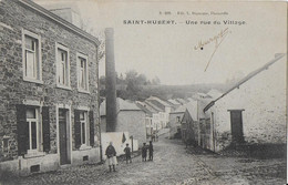 SAINT - HUBERT ..-- Rue Avec CHEMINEE . De CINEY Vers BEAURAING ( Melle A. SPILLEUX ) . V.Verso . - Saint-Hubert