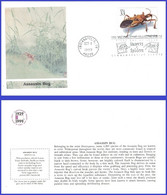 US #3351g U/A FLEETWOOD FDC   Insects And Spiders Assassin Bug - 1991-2000