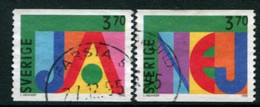 SWEDEN 1995 Greetings Stamps Used.   Michel 1867-68 - Oblitérés