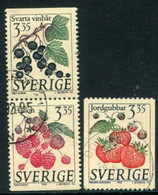 SWEDEN 1995 Definitive: Berries Used.   Michel 1862-64 - Used Stamps
