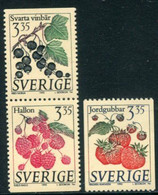 SWEDEN 1995 Definitive: Berries MNH / **.   Michel 1862-64 - Nuevos