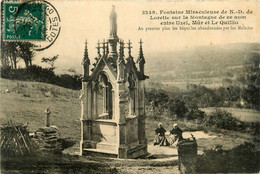 Uzel * La Fontaine Miraculeuse De Notre Dame De Lorette Sur La Montagne * Mûr , Le Quillio * Lavoir Laveuses - Autres & Non Classés