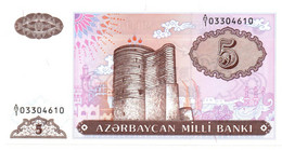 Azerbaigian - 5 Manat 1993    +++++++ - Aserbaidschan