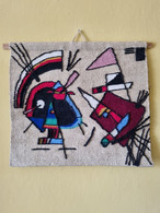 Gobelin Tapestry "Objects - Abstraction" - 100% Wollen - Handmade - Teppiche & Wandteppiche