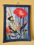 Gobelin Tapestry "Red Weed" - 100% Wollen - Handmade - Tapis & Tapisserie