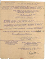 Guerre D' INDOCHINE  Citation à L'ordre De La Brigade + Divers Documents Referents - Documentos