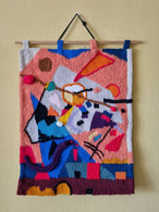 Gobelin Tapestry "Space" - 100% Wollen - Handmade - Tapijten