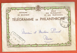 H1 - Télégramme De Philanthropie Enveloppe Libramont 1960 - Telegramme