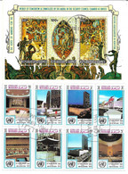 2085j: UNO- Mitläufer, New Headquarters Building 1970 O Issues Guinea And Manama - Usados