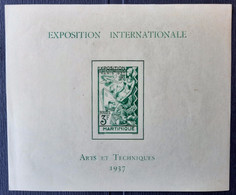 Martinique 1937 BF1 ** TB  Cote 18€ - Blocchi & Foglietti