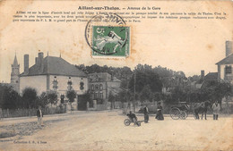 CPA 89 AILLANT SUR THOLON AVENUE DE LA GARE - Aillant Sur Tholon