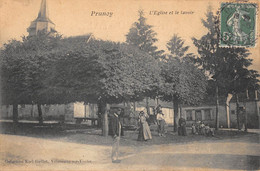 CPA 89 PRUNOY EGLISE ET LAVOIR - Andere & Zonder Classificatie