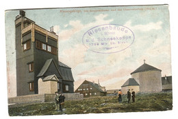 Schneekoppe Böhmen Riesenbaude Color Card + Postmarks LIBAN 1911 - Tchéquie