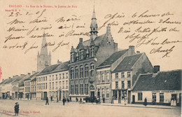 EECLOO  EEKLO  LA RUE DE LA STATION , LA JUSTICE DE PAIX -  A.SUGG  34 / 3            2 SCANS - Eeklo