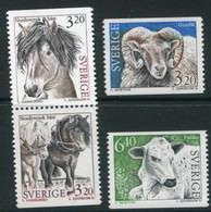 SWEDEN 1994 Domestic Livestock MNH / **.   Michel 1804-07 - Unused Stamps