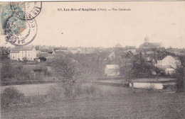 18.  LES AIX D'ANGILLON. CPA.  VUE GENERALE. ANNEE 1905 + TEXTE - Les Aix-d'Angillon