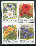 SWEDEN 1993 Summer Flowers  MNH / **.   Michel 1785-88 - Ongebruikt