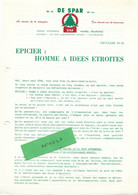 Circulaire N°32 / Belgique ANVERS / MagasIn Alimentation SPAR /Epicier : Homme à Idées étroites / Métier à Apprendre - Alimentos