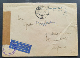 Österreich 1946, Brief WIEN Handschriftlicher Vermerk "Taxe Percue" Nach London - 1945-60 Cartas