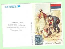 T1960 - Calendrier Petit Format - La Poste - Année 1989 - La Poste En Serbie - Small : 1981-90