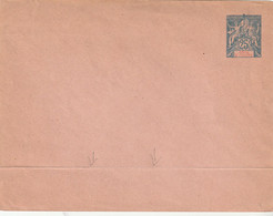 COTE D' IVOIRE - Entier Postal Type Sage 25 C Bleu Date 049 - Neuf  Enveloppe Format 14,5 X 11 Cm Rabat Non Collé Pli - Storia Postale