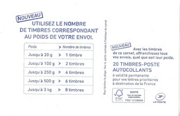FRANCE Carnet 20 Timbres Marianne De CIAPPA & KAWENA N° 1214-C2 Neuf ** - Zonder Classificatie