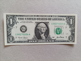 Billete De Estados Unidos De 1 Dólar, Sin Circular/plancha - A Identifier