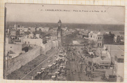 22C1328 CASABLANCA PLACE DE FRANCE ET LA RADE - Casablanca
