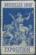 Belgium - Belgique,1897 Brussels / Brussels Exhibition POSTER STAMP. Hinged - 1894 – Antwerpen (België)