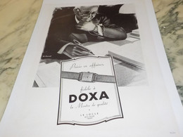 ANCIENNE PUBLICITE PRECIS EN AFFAIRES MONTRE DOXA 1948 - Other & Unclassified