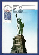 Vereinigte Staaten / USA 1986  Mi.Nr. 1841 , Liberté / Liberty - Maximum Card - First Day Of Issue  4 JUL 1986 - Maximumkarten (MC)