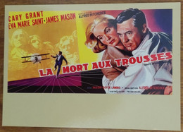 Carte Postale - La Mort Aux Trousses (North By Northwest - 1959) (film Cinéma Affiche) Cary Grant - Eva Marie Saint - Affiches Sur Carte