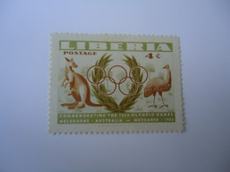 LIBERIA  MLN  STAMPS   BIRD BIRDS  1956 OLYMPIC GAMES MELBOURNE - Ete 1956: Melbourne