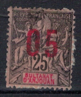 ANJOUAN      N°  YVERT  24    OBLITERE       ( OB 10/17 ) - Used Stamps
