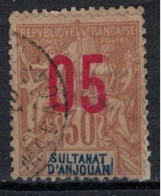 ANJOUAN      N°  YVERT  25    OBLITERE       ( OB 10/17 ) - Used Stamps