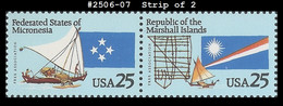 US #2506-07 MNH STR2 Micronesia And Marshall Islands - Rollen