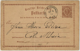 ALLEMAGNE / DEUTSCHLAND - 1874 Einkreisstempel "FORBACH I/LOTHRINGEN" Auf 1/2 Gr. GS Postkarte (LOTHRINGEN, Frankreich) - Briefe U. Dokumente