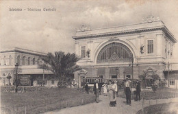 LIVORNO-STAZIONE CENTRALE-CARTOLINA  SCRITTA MA NON VIAGGIATA -DATATA 1-10-1917 - Livorno