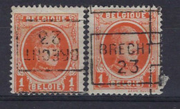Houyoux Nr. 190 Voorafgestempeld Nr. 3081  C + D   BRECHT  23 ; Staat Zie Scan ! - Rollo De Sellos 1920-29