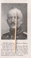 Oostende, Stuivekenskerke, Adhemar Deom,   Soldaat,Soldat, Vuurkruiser, Croiseur De Feu,  1914-18 - 1914-18
