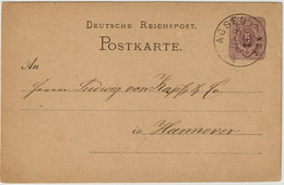 ALLEMAGNE / DEUTSCHLAND - 1875 Einkreisstempel "ELDAGSEN" Auf 5p GS Postkarte - Briefe U. Dokumente