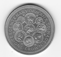 1 Couronne 1979 Ile De Man Centenaire De La Monnaie De Man UNC - Isla Man