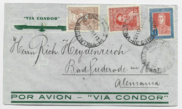 ARGENTINA LETTRE COVER POR AVION VIA CONDOR BUENOS AIRES 1935 TO GERMANY - Storia Postale