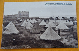 MILITARIA - ARMEE BELGE -  MIDDELKERKE - Camp De La D.T.C.A. - Vue Générale De La Position De Tir, Côté Ouest - Uniforms