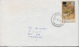 1985. SWAZILAND. 10 C On 4 C Perf 12 1/4 Aloe Marlothii On Cover Cancelled MHLUME 25 II 85... (MICHEL 470 IC) - JF430797 - Swaziland (1968-...)