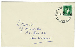 Ref 1553 -  1961 New Zealand FDC First Day Cover - 2 1/2d Official Opt - Invercargill Cancel - Private Use Of Official - Cartas & Documentos